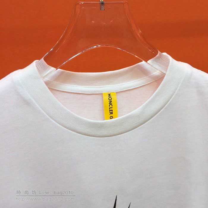 Moncler男裝 19-20FW聯名新款 Moncler圓領衛衣 盟可睞白色秋季最新單品  tzy2374